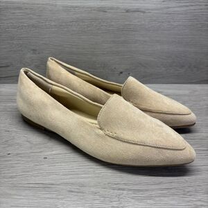 MUSSHOE Loafers for Women Comfortable Pointed Toe SIZE 8.5 Tan Casual Formal